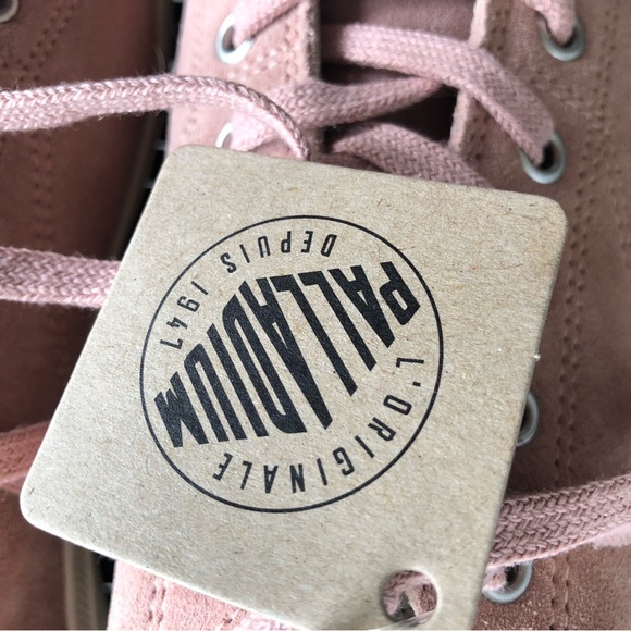 NWOT Palladium women’s rose blush pink sneakers. Size 8 - Picture 8 of 8